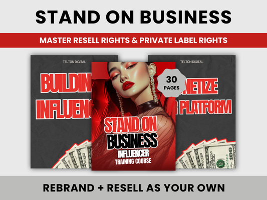 Stand On Business Influencer eBook Guide